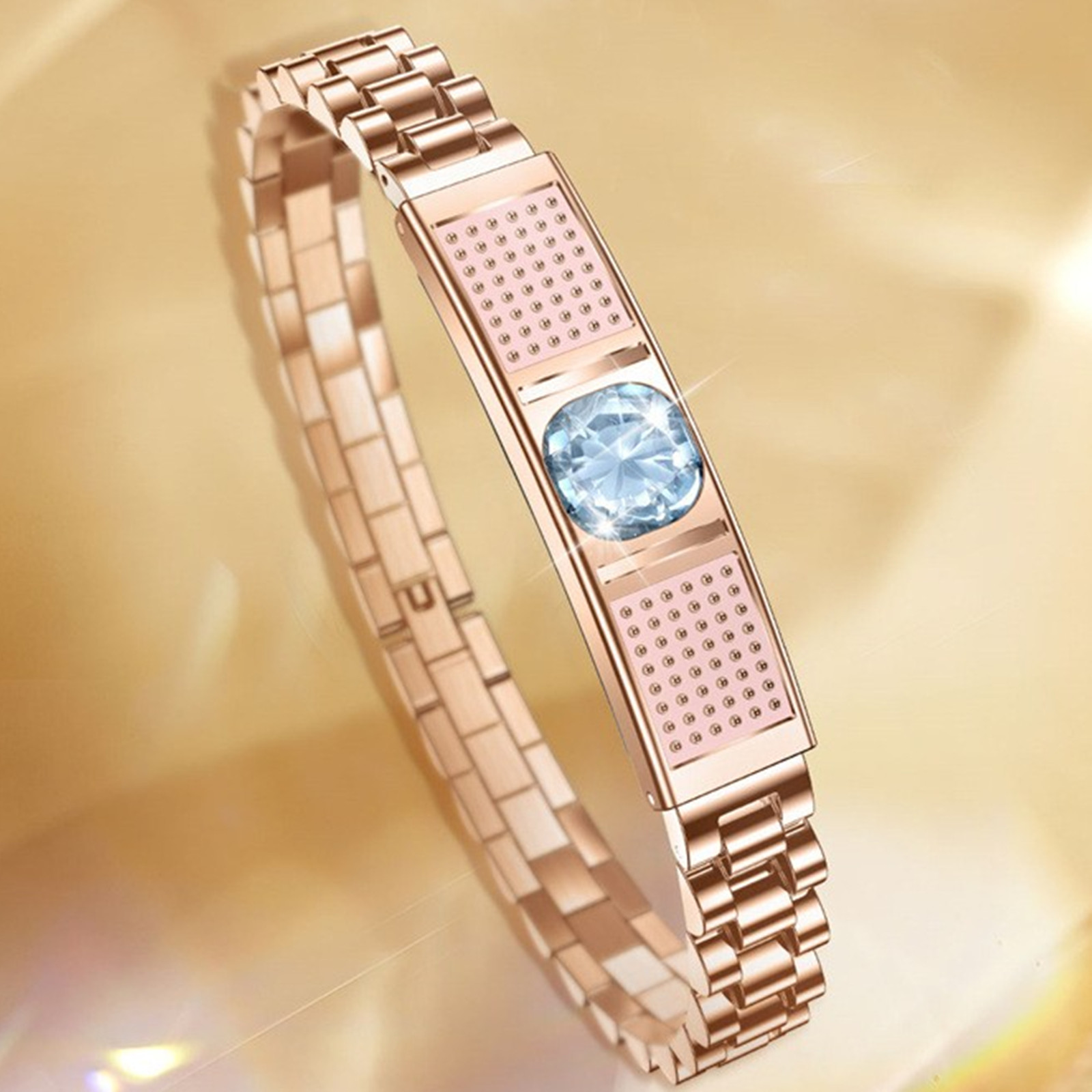 Luxury Watch Gift For Her - Luxe slimme damesarmband met grote diamant,