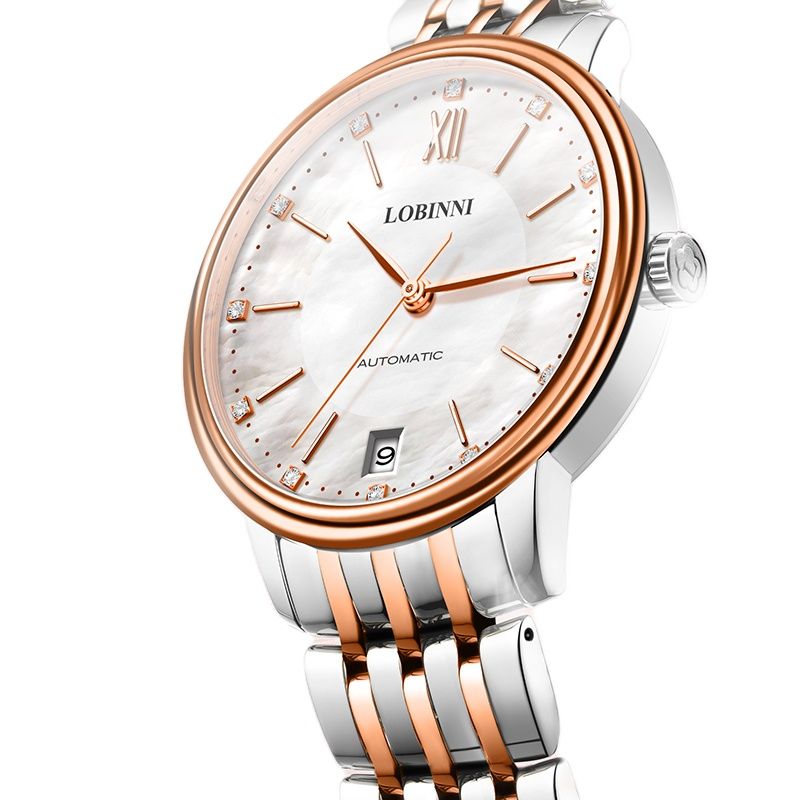 Luxury Watch Japan Brand - LOBINNI Dames Automatisch Mechanisch Horloge Diamant