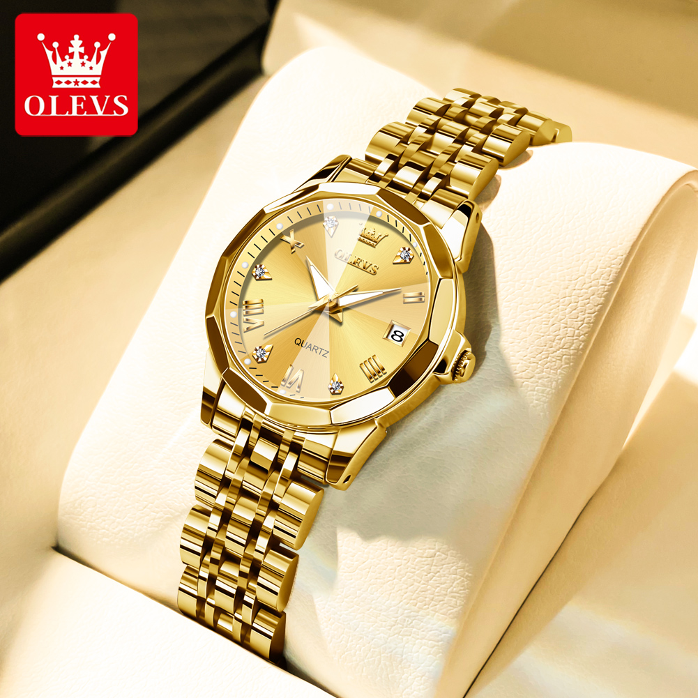 Luxury Watch Cheap - OLEVS Mode Gouden Horloge voor Dames