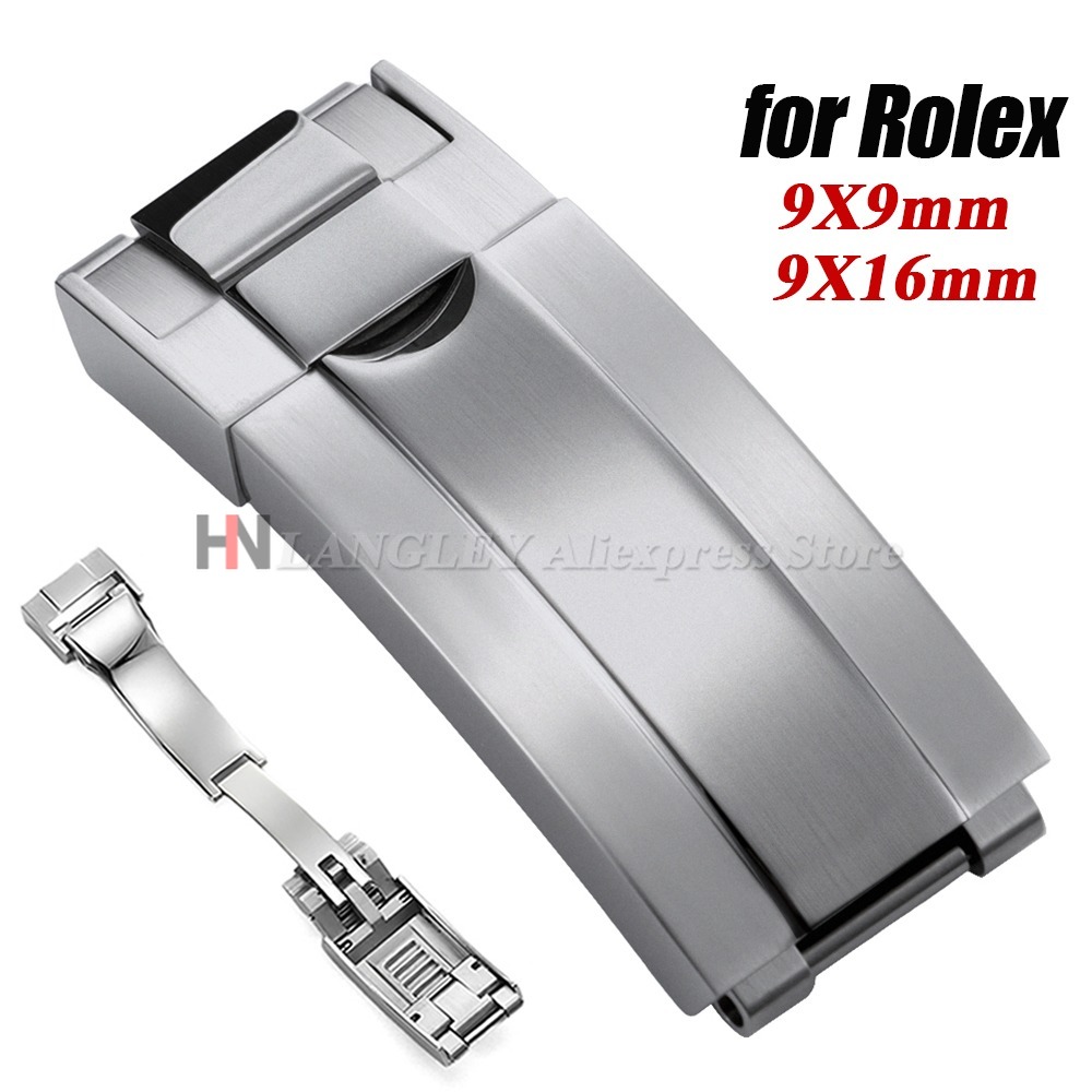 Luxury Watch Cheap - 9x9mm 316L roestvrij staal dubbele veiligheidshorlogegesp