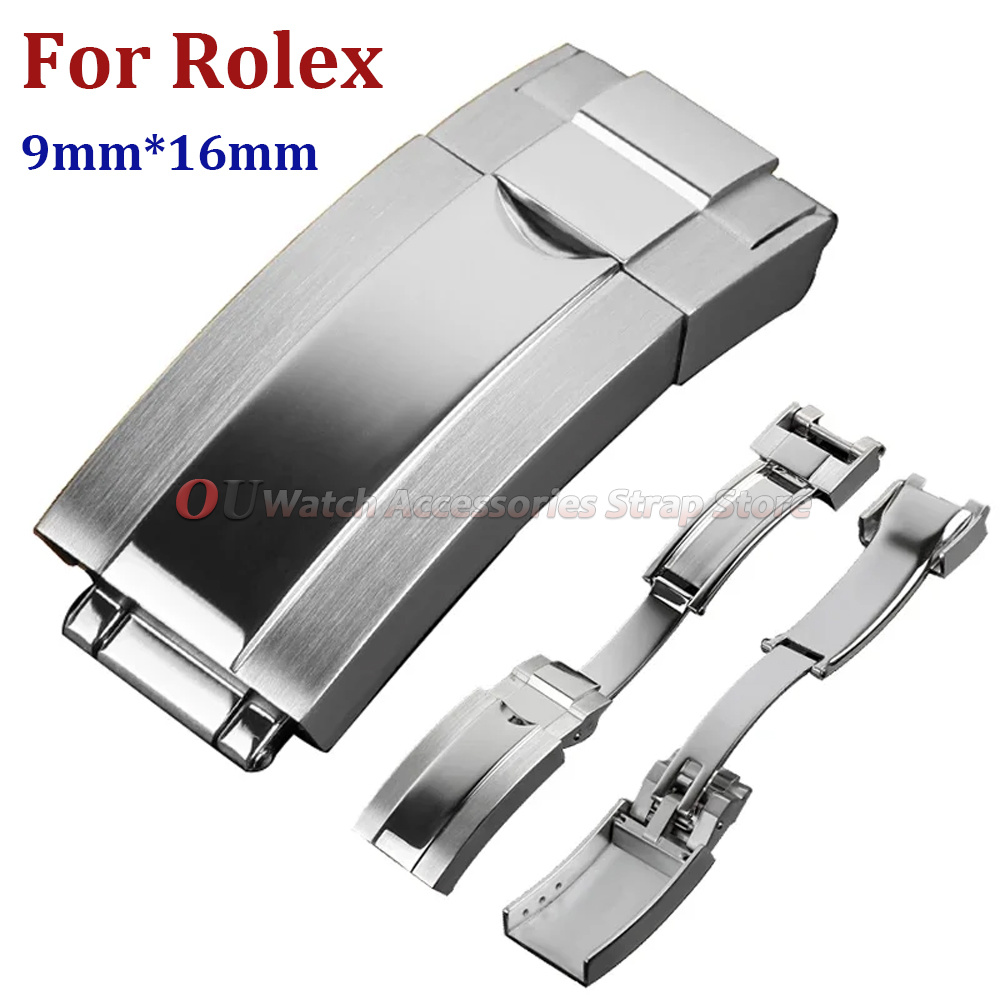 Luxury Watch Cheap - 9mmx16mm roestvrijstalen vouwsluiting voor Rolex Submariner