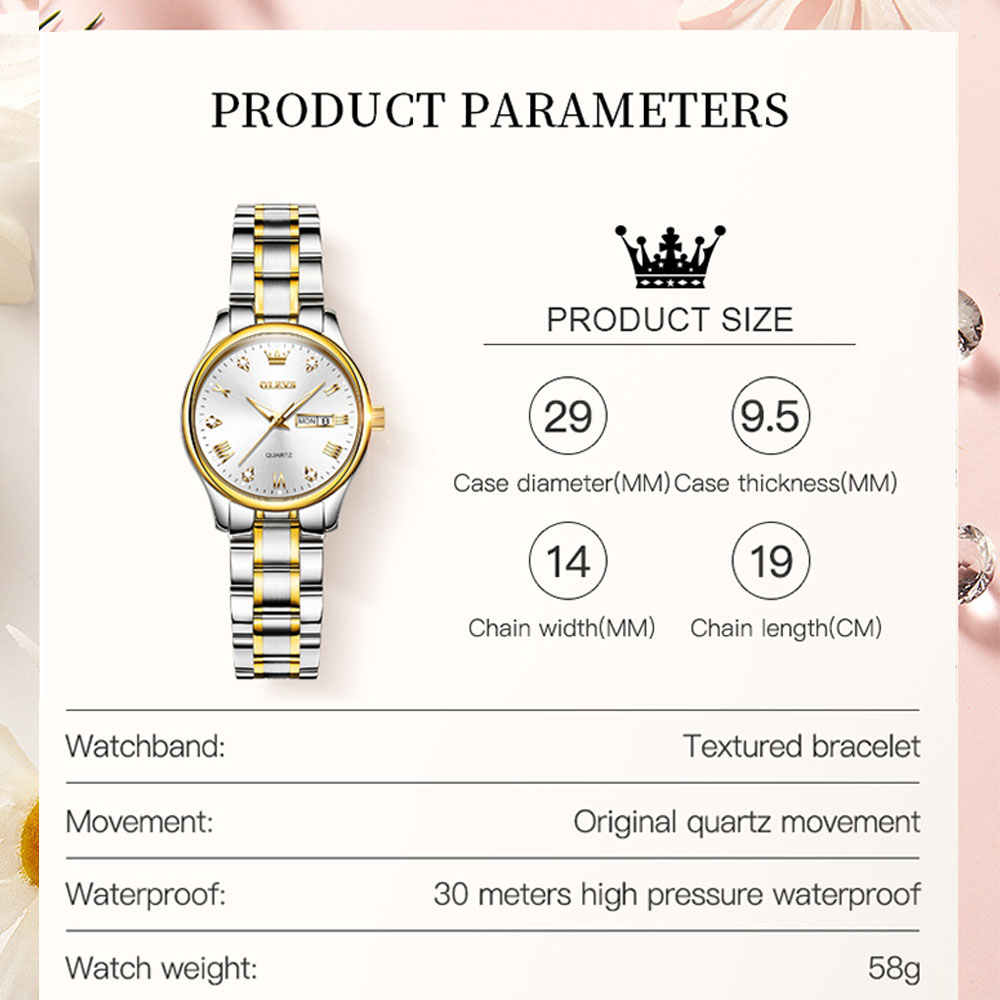Olevs 5563 Nieuwe Mode Vrouwen - Luxury Watch Cheap recensie en prijs