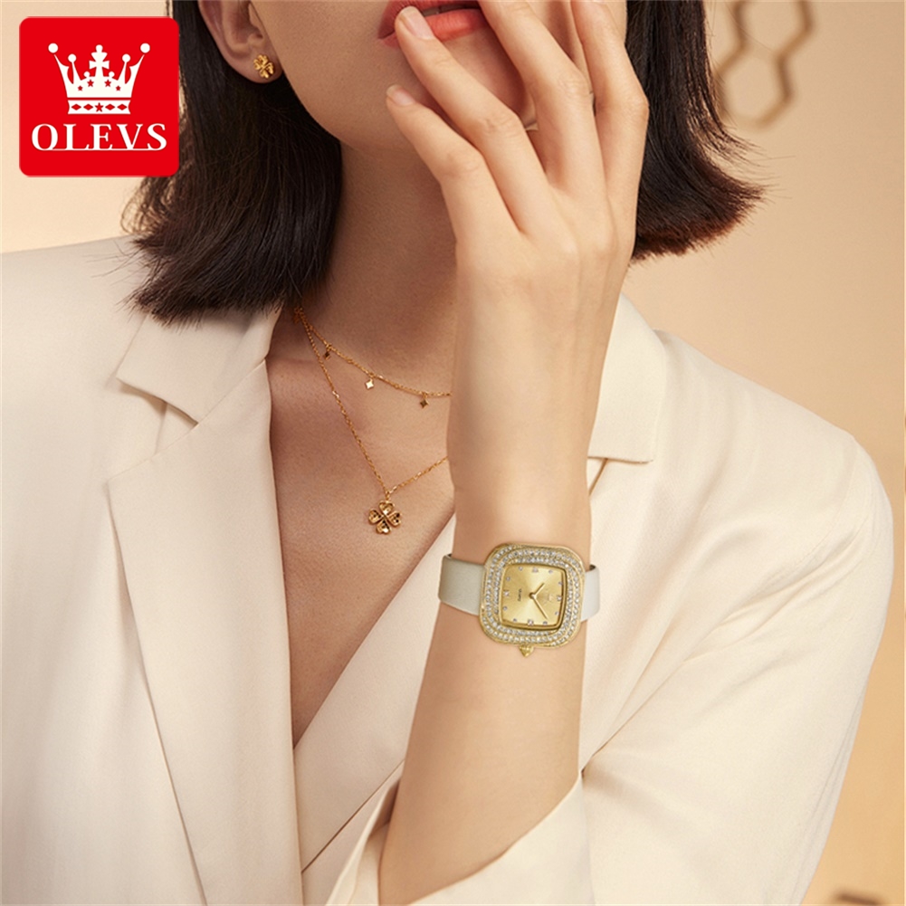 OLEVS Mode Dames Vierkant Quar - Luxury Watch Cheap recensie en prijs