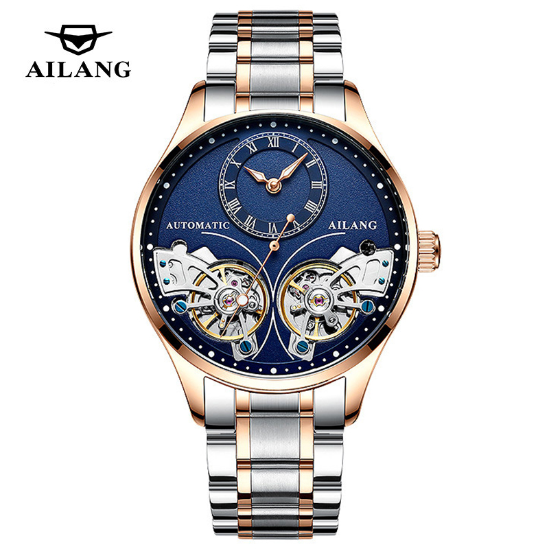 AILANG Gloednieuw mode dubbel  - Tourbillon Movement Watch recensie en prijs