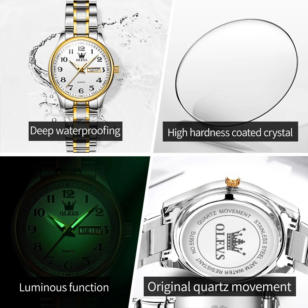 Olevs 5567 Luxe Quartz Horloge - Luxury Watch Cheap recensie en prijs