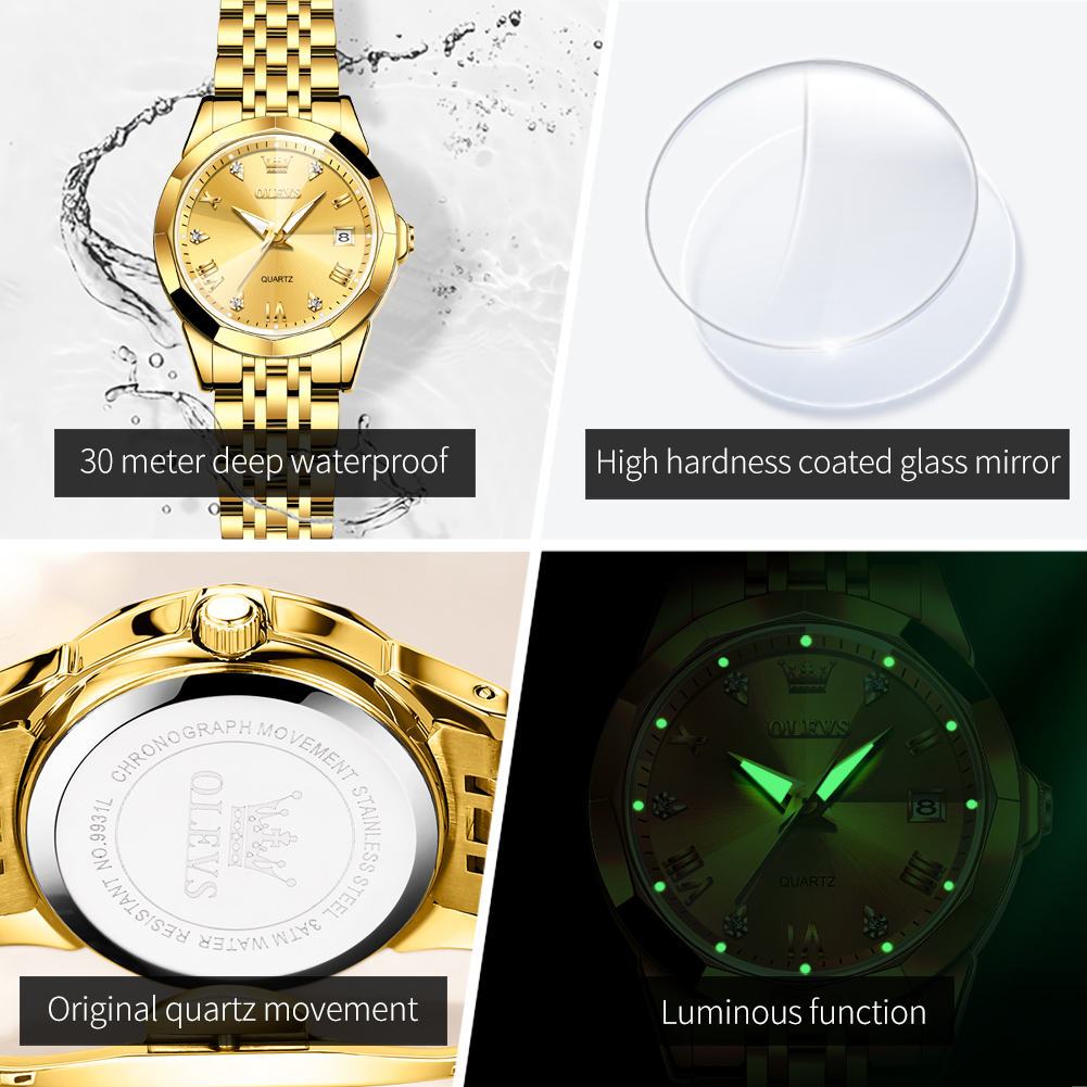 OLEVS Mode Gouden Horloge voor - Luxury Watch Cheap recensie en prijs