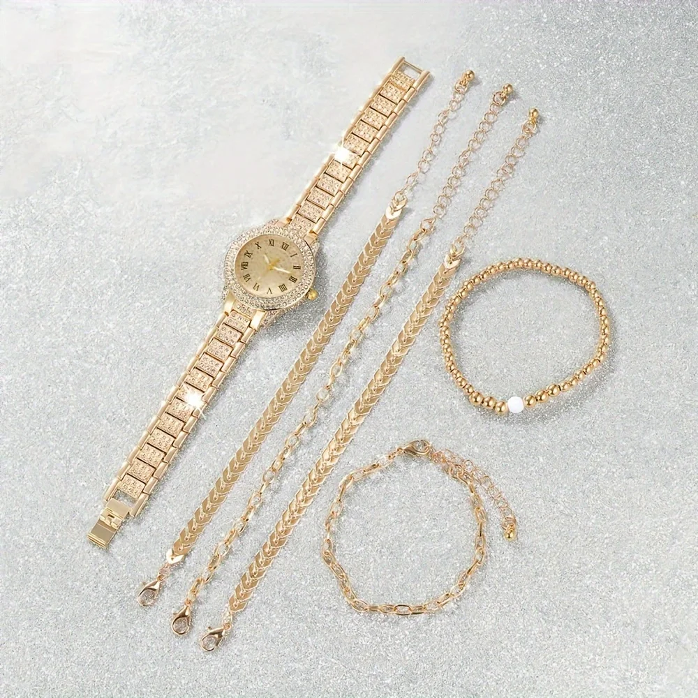 6 stks/set dames luxe strass q - Luxury Watch Gift For Her recensie en prijs