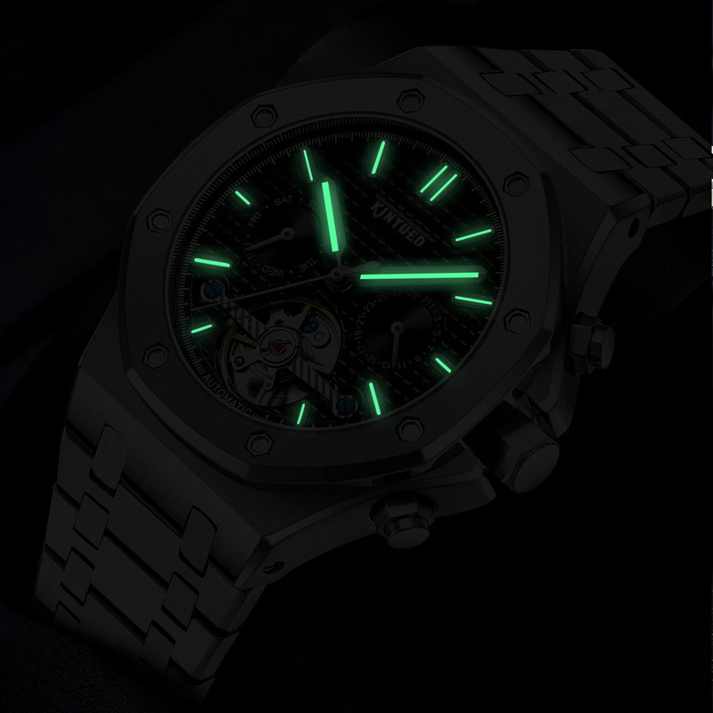 KINYUED Merk Mode Blauw Mechan - Tourbillon Movement Watch recensie en prijs